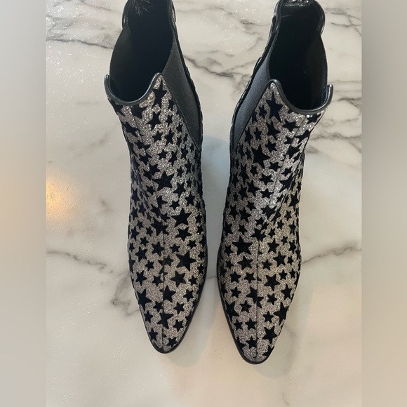 Saint Laurent Glitter Chelsea Ankle Boot - Picture 4 of 9